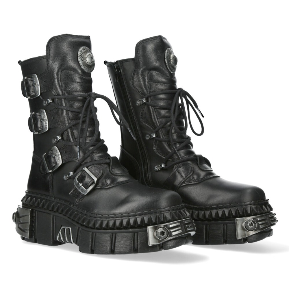 New Rock - M-WALL373-S8 Stiefel - Schwarz